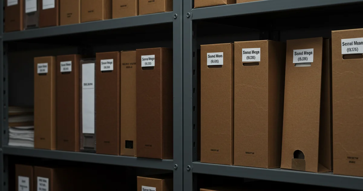 Corporate archive records catalog