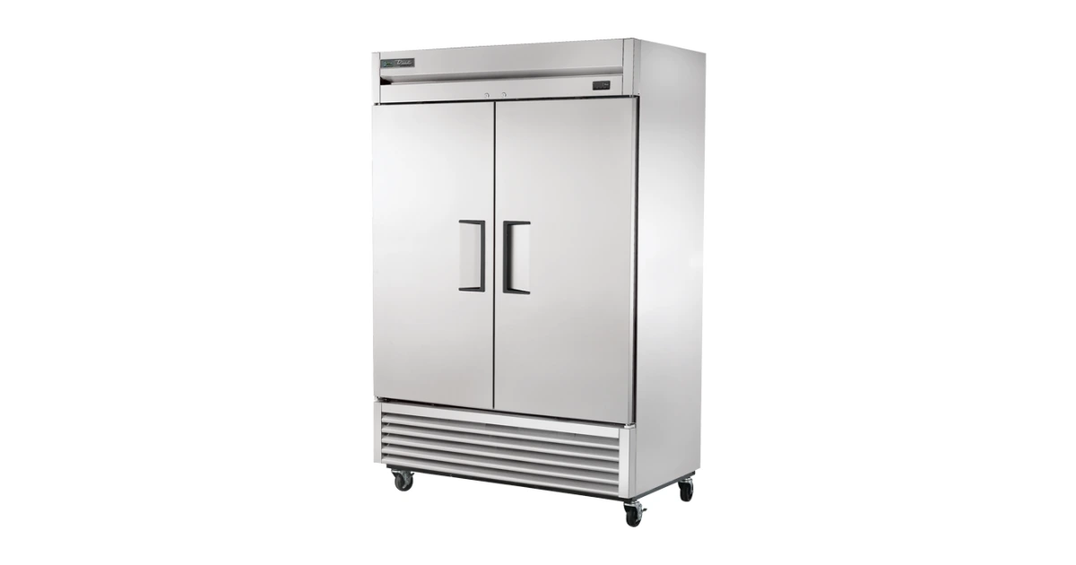 True TWT-48-HC Two-Door Worktop Refrigerator